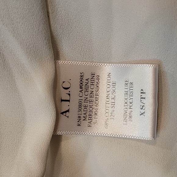 🪡 A.L.C. Green One Shoulder Naomi Gown, Sz XS - Picture 8 of 13